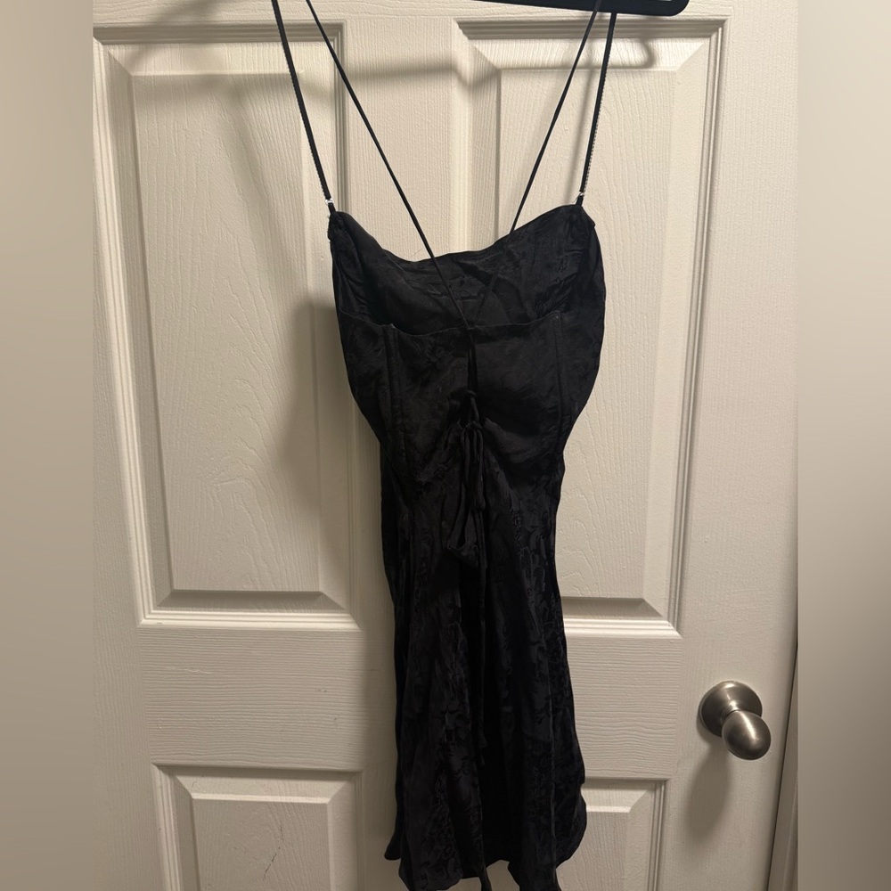 For Love & Lemons - Gabrielle Mini Dress in Black - Size S - Picture 10 of 10